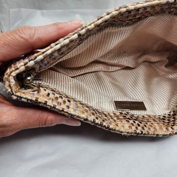 Lauren Merkin Multi Color basket weave clutch - Picture 9 of 9